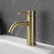 PLANETE BAIN - Mitigeur lavabo inox brossé doré avec bonde H 17.2 cm- Alois - vignette