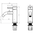 PLANETE BAIN - Mitigeur lavabo inox brossé avec bonde H 17.2 cm- Alois - vignette