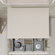GODART - Meuble salle de bain 60 cm pour vasque à poser - Beige cachemire mat - A suspendre - Karaib 2 - vignette