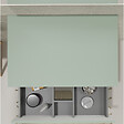 GODART - Meuble salle de bain 70 cm pour vasque à poser - Vert mat - A suspendre - Karaib 2 - vignette