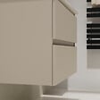 GODART - Meuble salle de bain 80 cm pour vasque à poser - Beige cachemire mat - A suspendre - Karaib 2 - vignette