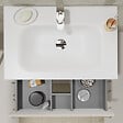 GODART - Meuble salle de bain 70 cm - Plan vasque Solid surface - Beige cachemire mat - A suspendre - Karaib 2 - vignette