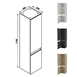 AICA SANITAIRE - AICA Ensemble meuble de Salle de Bain Suspendu 100cm avec vasque à poser + 2*Colonne + Miroir LED Dimmable - vignette