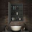 AICA SANITAIRE - AICA Ensemble meuble de Salle de Bain Suspendu 100cm avec lavabo à poser + 2*Colonne + Armoire salle de bain avec miroir - vignette