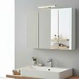 GODART - Armoire miroir de toilette éclairante 3 portes 70 cm blanche Juno 2 - vignette