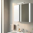GODART - Armoire miroir de toilette éclairante 2 portes 80 cm blanche Juno 2 - vignette