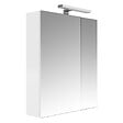 GODART - Armoire miroir de toilette éclairante 2 portes 60 cm blanche Juno 2 - vignette