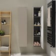 GODART - Meuble colonne salle de bain 140 cm suspendu - Beige cachemire mat - Karaib 2 - vignette