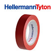 HELLERMANNTYTON - HellermannTyton Lot de 10 rubans isolant 10m largeur 15mm rouge - vignette