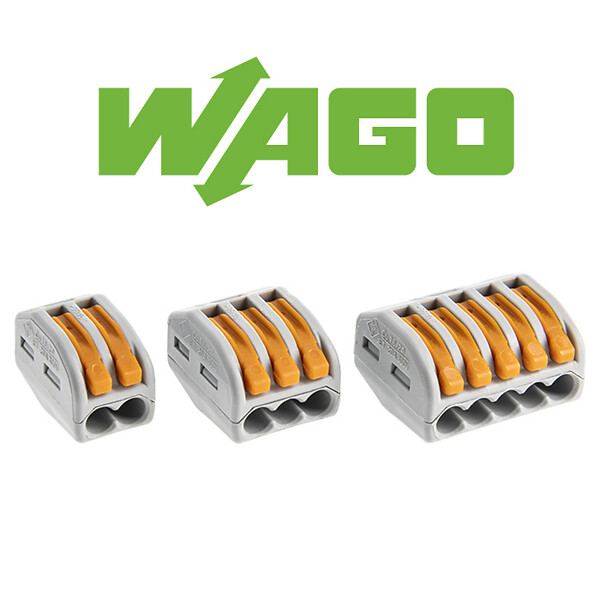 WAGO - WAGO Pot de 30 bornes de connexion automatique S222 2,3 et 5 entrées - large