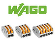 WAGO - WAGO Seau 100 bornes de connexion automatique S222 2, 3 et 5 entrées, lot de 100 - vignette