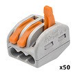 WAGO - WAGO Seau 100 bornes de connexion automatique S222 2, 3 et 5 entrées, lot de 100 - vignette
