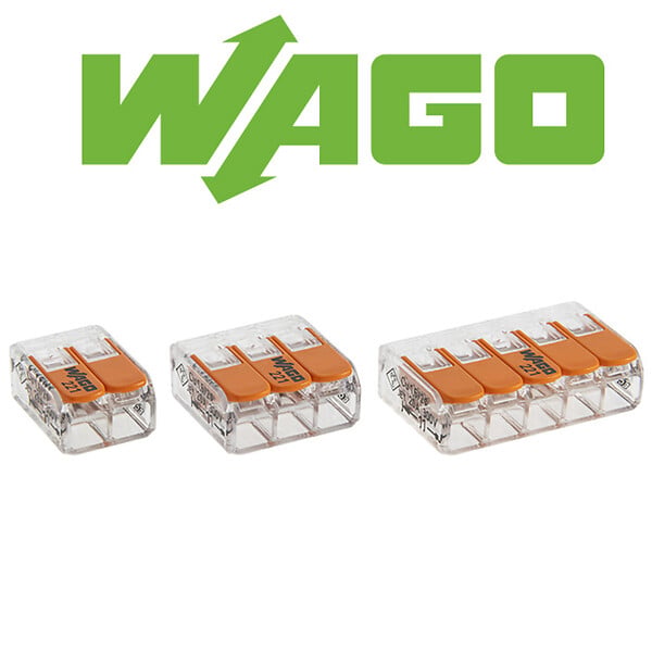 WAGO - Blister panaché de 20 bornes de connexion automatique 2,3 et 5 entrées S221 - large