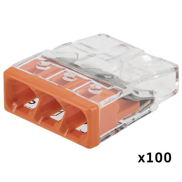 WAGO - Pot de 200 bornes de connexion automatique S2273 2,3,4,5, et 8 entrées - large