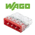 WAGO - Pot de 100 mini bornes de connexion automatique 4 entrées S2273 - vignette