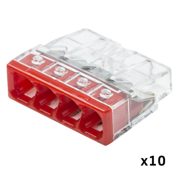 WAGO - Pot de 100 bornes de connexion automatique S2273 2,3,4,5 et 8 entrées - large