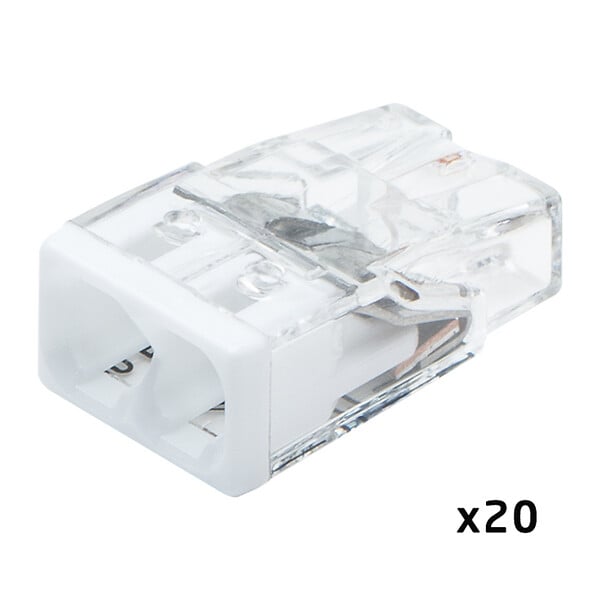 WAGO - Pot de 100 bornes de connexion automatique S2273 2,3,4,5 et 8 entrées - large