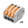 WAGO - WAGO Sachet 30 Bornes (10X2E+15X3E+5X5E) S222 connexion automatique Blibox - vignette