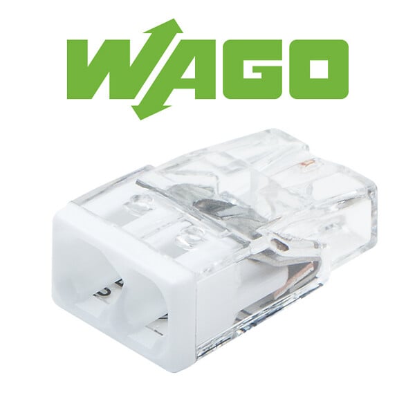 WAGO - Pot de 100 mini bornes de connexion automatique 2 entrées S2273 - large