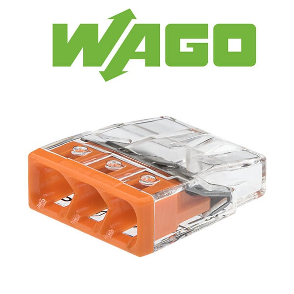 WAGO - Pot de 100 mini bornes de connexion automatique 3 fils S2273 - large