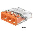 WAGO - WAGO - Pot de 100 mini bornes 2, 3, 5 et 8 entrées S2273 de connexion automatique - vignette