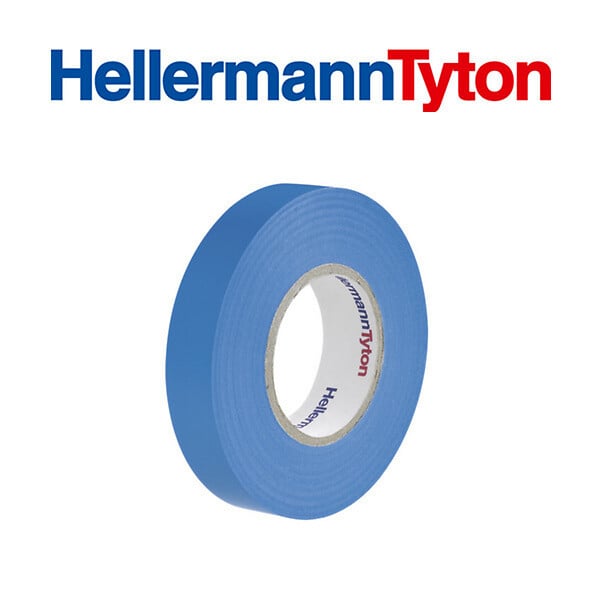 HELLERMANNTYTON - Lot de 10 rubans isolant de 10m et de largeur 15mm Bleu-HellermannTyton - large