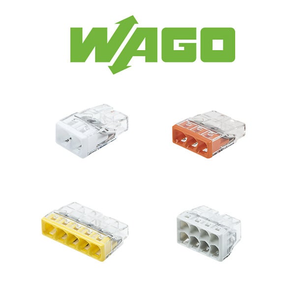 WAGO - Pot de 50 bornes de connexion automatique S2273 2,3,5 et 8 entrées - large