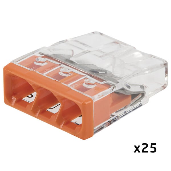 WAGO - Pot de 50 bornes de connexion automatique S2273 2,3,5 et 8 entrées - large