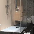 GODART - Receveur de douche 90x120 extraplat antidérapant blanc effet texturé + bonde - Ceane - vignette