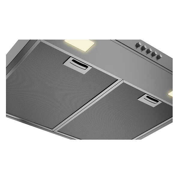 BEKO - hotte décorative murale 60cm 68db 613m3/h inox - BHCB61622BXH - large