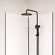 AURLANE - Pack 2 Panneaux Muraux en Aluminium Blanc 80+100x210cm + Profilés Noir - WALL'IT - vignette