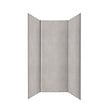 AURLANE - Pack 3 Panneaux Muraux Pierre Light Grey 90+120+90 x 210cm et Profilés Chrome - STONE'IT - vignette