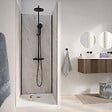 AURLANE - Pack 3 Panneaux Muraux Pierre Artic Storm 90x210cm et Profilés Noirs - STONE'IT - vignette