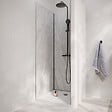 AURLANE - Pack 3 Panneaux Muraux Pierre Artic Storm 90x210cm et Profilés Noirs - STONE'IT - vignette