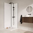 AURLANE - Pack 2 Panneaux Muraux en Aluminium Blanc 80x210cm + Profilés Noir - WALL'IT - vignette