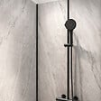 AURLANE - Pack 3 Panneaux Muraux Pierre Artic Storm 90+120+90 x 210cm et Profilés Noirs - STONE'IT - vignette