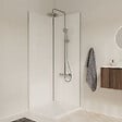 AURLANE - Pack 2 Panneaux Muraux en Aluminium Blanc 90x210cm avec Profilés Chrome - WALL'IT - vignette