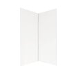 AURLANE - Pack 2 Panneaux Muraux en Aluminium Blanc 90x210cm avec Profilés Chrome - WALL'IT - vignette
