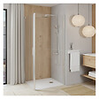 ALLIBERT - Retour fixe pour porte de douche pivotante 76.5-79x200 cm chromé Laja - vignette