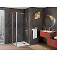 ALLIBERT - Retour fixe pour porte de douche pivotante 76.5-79x200 cm chromé Laja - vignette