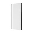 ALLIBERT - Retour fixe pour porte de douche pivotante 86.5-89x200 cm noir mat Laja - vignette