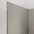 AURLANE - Pack 3 Panneaux Muraux Pierre Light Grey 90x210cm et Profilés Chrome - STONE'IT - vignette