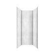 AURLANE - Pack 3 Panneaux Muraux Pierre Light Grey 90x210cm et Profilés Chrome - STONE'IT - vignette