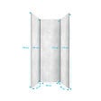 AURLANE - Pack 3 Panneaux Muraux Pierre Light Grey 90x210cm et Profilés Chrome - STONE'IT - vignette