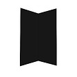 AURLANE - Pack 2 Panneaux Muraux en Aluminium Noir 90x210 cm + Profilés Noir - WALL'IT - vignette