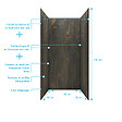 AURLANE - Pack 3 Panneaux Muraux Pierre Venus 90x210cm et Profilés Noirs - STONE'IT - vignette