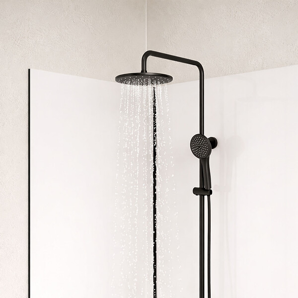 AURLANE - Pack 2 Panneaux Muraux en Aluminium Blanc 100x210cm + Profilés Noir - WALL'IT - large