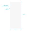 AURLANE - Panneau mural aluminium Blanc 100 x 250 cm - WALL'IT - vignette