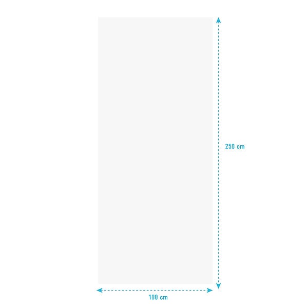 AURLANE - Panneau mural aluminium Blanc 100 x 250 cm - WALL'IT - large