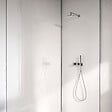 AURLANE - Lot 2 panneaux muraux aluminium Blanc 90 et 120 x 250 cm avec profilés chrome - WALL'IT - vignette